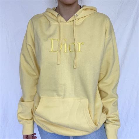 yellow dior hoodie|Dior hoodie price.